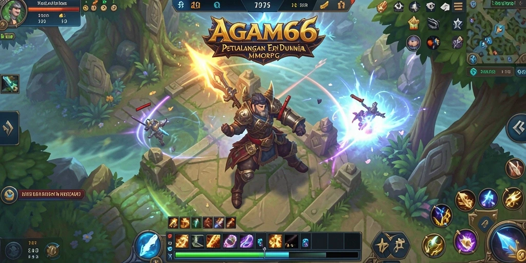 Screenshot AGAM66 menampilkan aksi seru dalam dunia MMORPG.