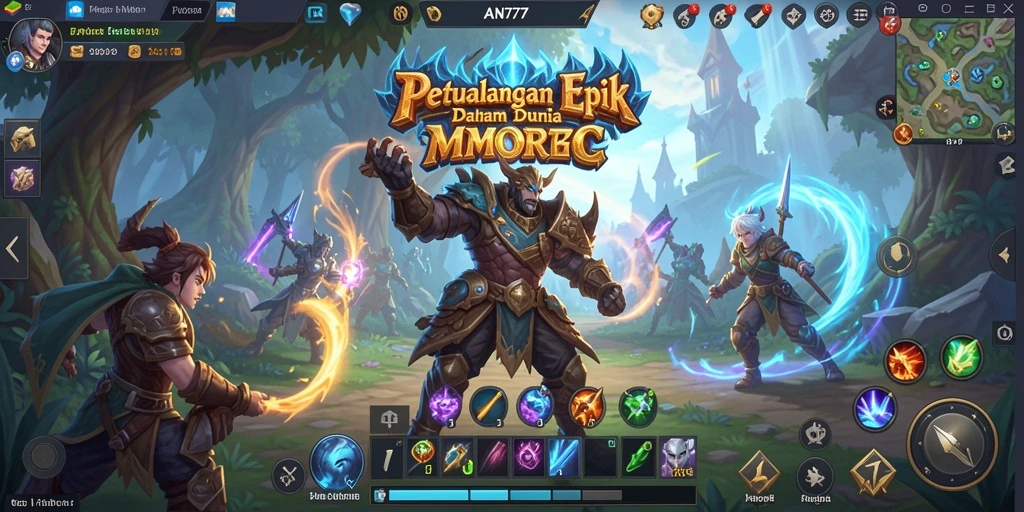 Tampilan gameplay AN777 yang menghadirkan petualangan seru dalam MMORPG.