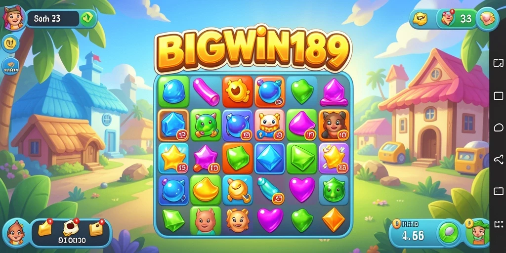 Tampilkan gameplay menarik dari game Match-3 yang menyenangkan.