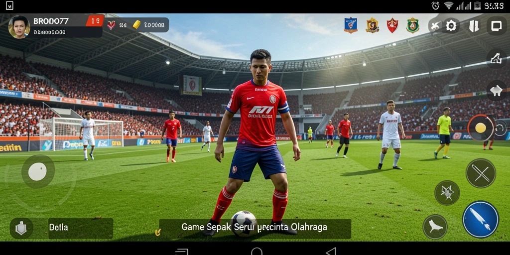 Gameplay mendebarkan di BROMO77 dengan berbagai mode permainan sepak bola.