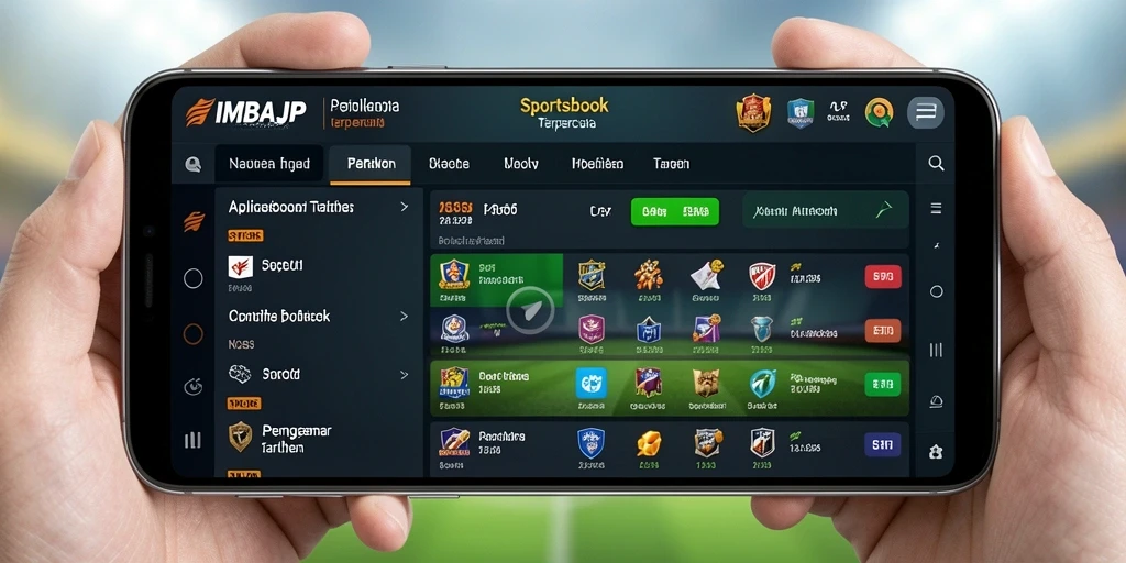 Tampilan gameplay seru di aplikasi IMBAJP untuk taruhan olahraga.