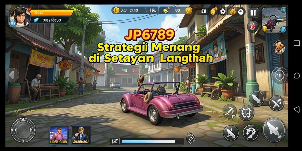 Screenshot gameplay JP6789 menampilkan pertempuran strategis yang intens.