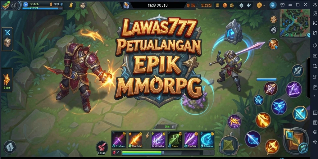 Tangkapan layar <strong>LAWAS777</strong> menunjukkan pertarungan epik di dunia MMORPG.