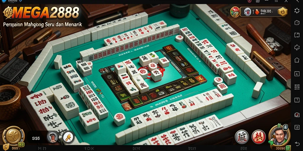 Screenshot gameplay MEGA288 dengan tampilan Mahjong yang menarik.
