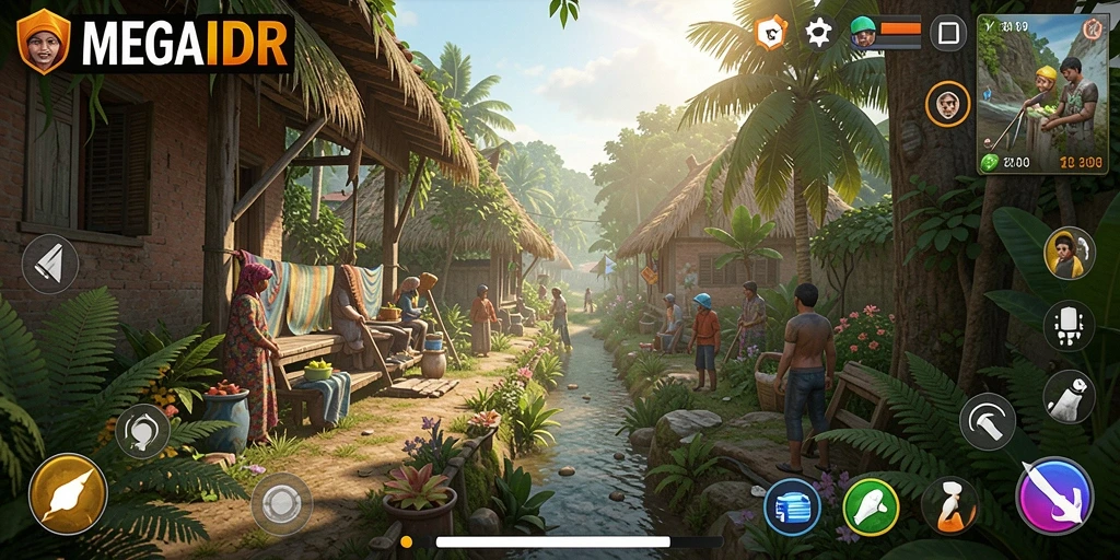Tampilan gameplay MEGAIDR yang menarik dan interaktif.
