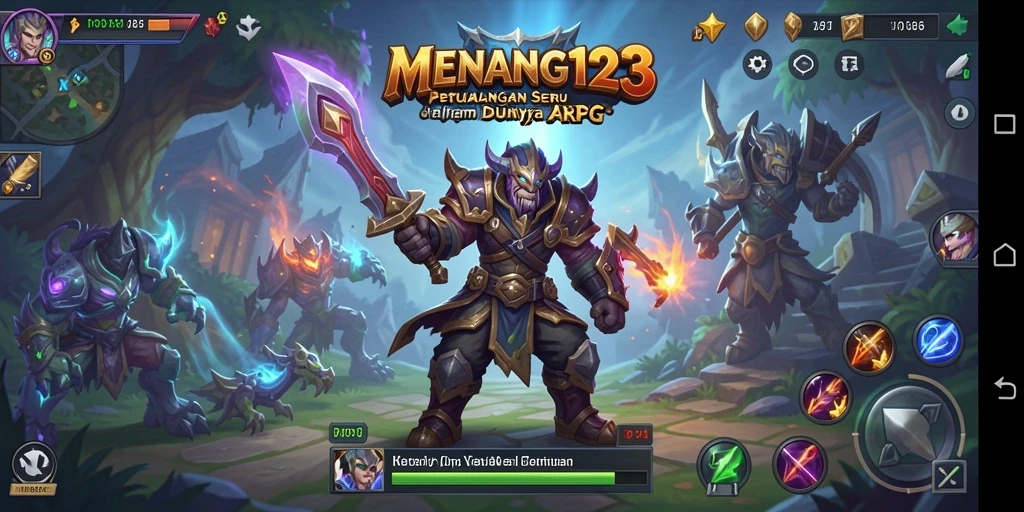 Tangkapan layar MENANG123 menampilkan aksi seru dalam petualangan ARPG.