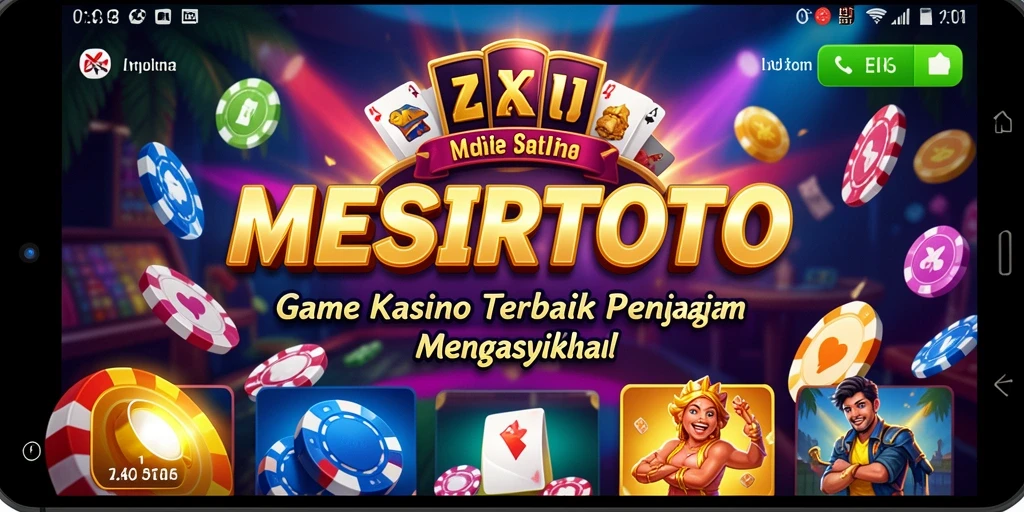 Screenshot utama MESIRTOTO menampilkan gameplay Kasino yang seru dan menegangkan.