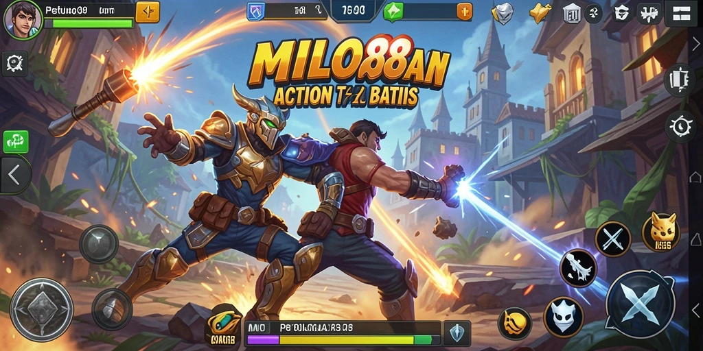 Tampilan gameplay seru dari MILO88 dengan aksi menegangkan.