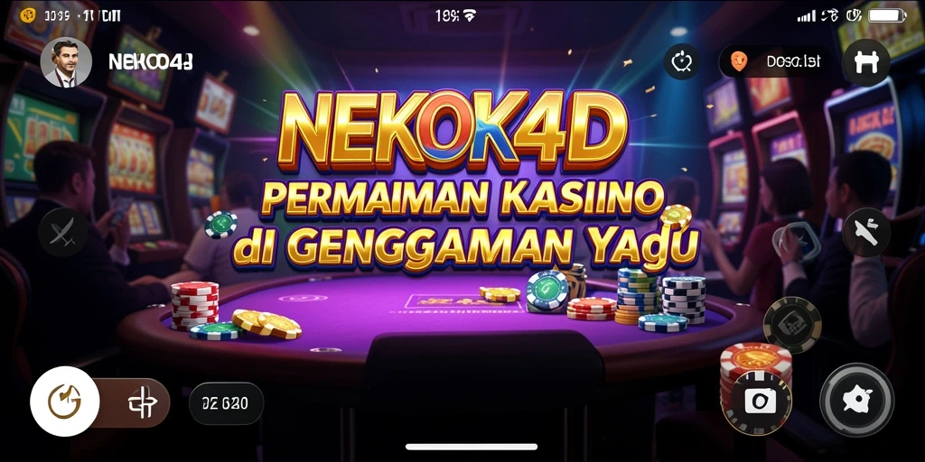 Tampilan gameplay seru dari NEKO4D dengan berbagai permainan Kasino.