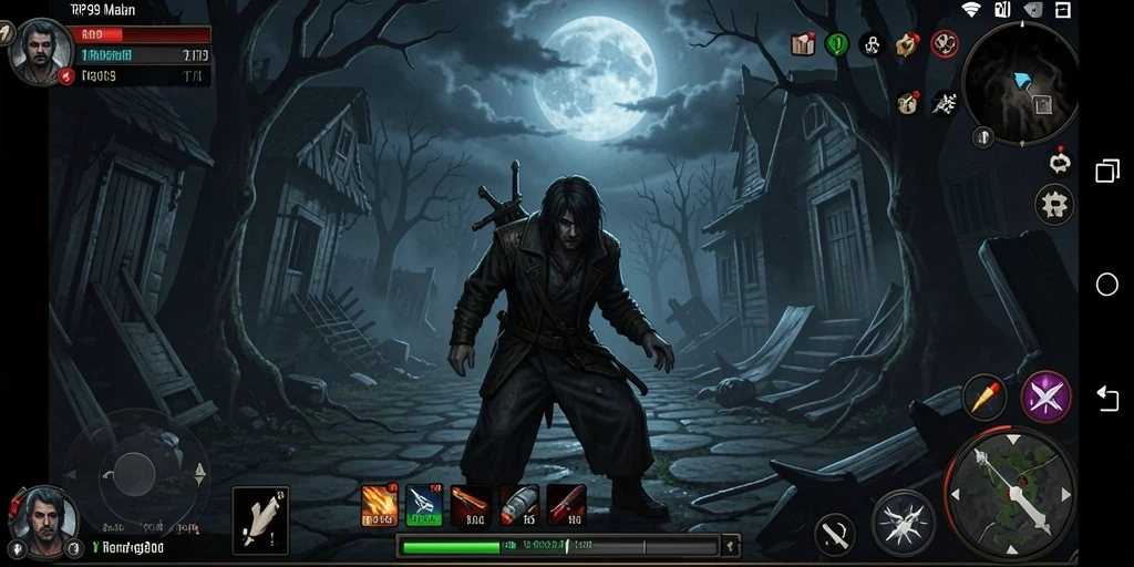 Gameplay RP99 yang mencekam dalam suasana kegelapan.