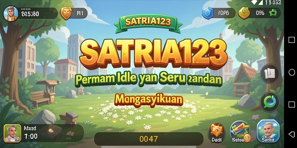 Screenshot menampilkan gameplay Idle yang seru di SATRIA123.
