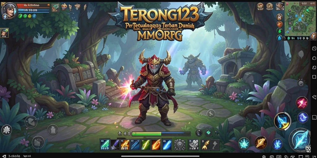 Tampilan gameplay seru dari TERONG123 pada dunia MMORPG yang luas.